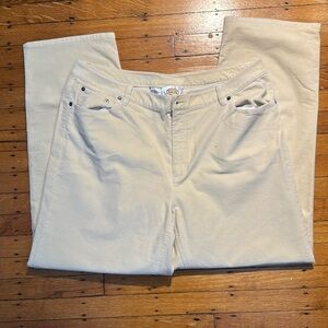 Cream Velour Talbots Pants - SZ 14/16